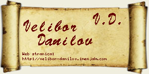 Velibor Danilov vizit kartica